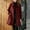 Wine, variant on (clearance)IDALL Woolen Coat Trench Coat Women's Coat Casual Design Sense Stand Collar Solid Color Coat Parkas Peacoat Purple L