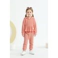 thumbnail image 4 of Happy Town Toddler Girl Sweatsuits Pullover Hoodie Shirt Long Pants With Bag Fall Winter Outfit for Girl 1-5T, 4 of 9