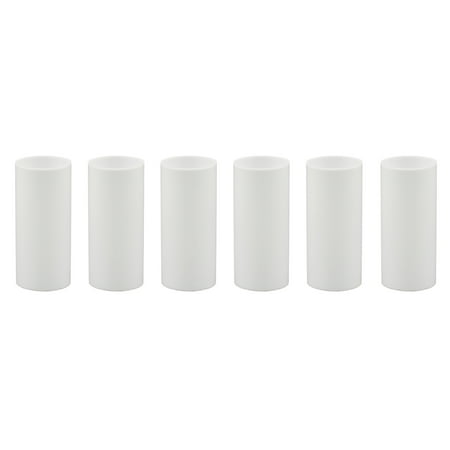 

Creative Hobbies Set of 6 2 Inch Tall White Plastic Candle Covers Sleeves Chandelier Socket Covers ~Candelabra Base