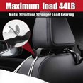 thumbnail image 2 of Car Seat Headrest Hooks - 2Pcs Leather Car Seat Hooks, Multi-Functional Car Seat Back Hooks, Hidden Car Storage Hooks, for Car Interior Organing Storage, 2 of 5