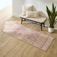 thumbnail image 4 of (2 pack) Better Homes & Gardens Brown Diamond Persian Indoor 30" x 84" Runner Rug - Brown/Blue, 4 of 12