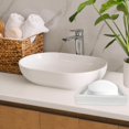 thumbnail image 5 of Mandarin Resin Soap Dish - Bathroom Shower Bar Holder Tray Saver for Sink, Wall, or Counter - Bath Decor and Sponge Container, 5 of 5