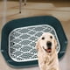 thumbnail image 3 of Bandeja de arena para mascotas, soporte para toallas sanitarias, inodoro profundo para gatos, bandeja de arena para perros Azul, 3 of 9