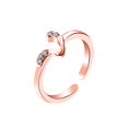thumbnail image 2 of Letter Ring 26 English Letter Art Design Combination Diamond Couple Gift, 2 of 9