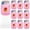 B, variant on Valentine's Day Classroom Exchange Cards Set with Gift Bags for Party Favors Candy Card Gift Exchange(A)