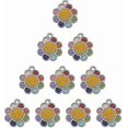 thumbnail image 2 of 30 Pieces Enamel Flower Daisy Smile Happy Face Jewelry Making Craft Diy Decor For Kids Girls Fairytale Style Banmo, 2 of 4