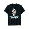 thumbnail image 2 of I'm The Lady Bunny Matching Family Easter Party T-ShirtFather's Day, Mother's Day, New Year, Spring Camisetas de verano para mujer, manga corta, cuello redondo, casual, lindo, con gráficos, camisetas, 2 of 7