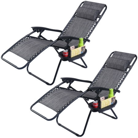 2pc Folding Zero Gravity Reclining, Folding Lounge Chairs Canada