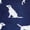 Labrador (Navy), variant on Mr Heron - Mens Novelty Patterned Bamboo Socks with Dogs On