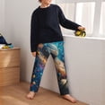 thumbnail image 5 of Yiaed Colorful Planet Universe Print Teenagers' Lounge Pants, Loose PJ Bottoms, Long Pajama Pants for Men-Medium, 5 of 6