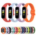 thumbnail image 2 of Replacement Watchband Sweat-proof Comfortable Soft Silicone Strap Compatible For Samsung Galaxy Fit2 R220 lime green, 2 of 5