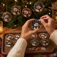 thumbnail image 5 of 12 Pack Snowman Diamond Painting Christmas Ornaments, Wooden DIY Rhinestone Hanging Pendant Kit, Snowman‑Themed Hand‑Made Craft for Xmas Tree Decoration Holiday Gift, 5 of 7