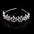 thumbnail image 2 of Wedding Bridal Rhinestone Decorated Hair Barrettes / Hairband / Hair Loop (Sliver), 2 of 5
