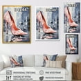 thumbnail image 4 of Designart "Elegant Pink High Heels" Fashion Canvas Wall Art - Glam Pink Fashion Accessories Entryway Wall Art Print, 4 of 6