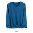 thumbnail image 4 of Minnieouse Ropa interior térmica de otoño e invierno, camiseta gruesa de calentamiento de poliéster portátil, ropa informal cómoda de moda, Camisetas lago azul XXL, 4 of 6