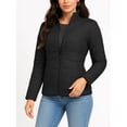 thumbnail image 2 of Womens Zipper Packable Puffer Jacket Warm Insulation Winter Outerwear Aulta Black Coat for Hiking-S, 2 of 5