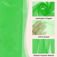 thumbnail image 3 of Tela de tul de organza Uxcell, cristalina y sedosa para corredor de mesa de bricolaje, verde, 3 of 7