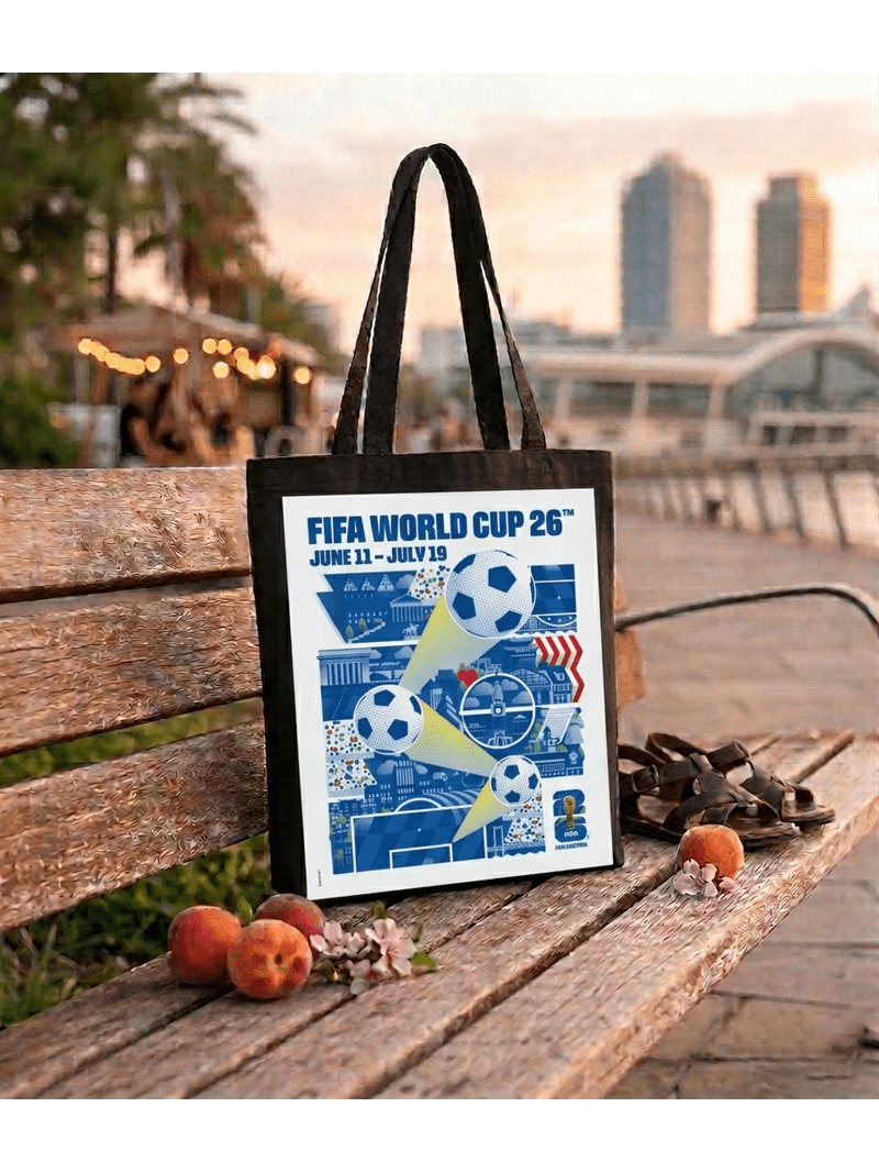 FIFA World Cup 2026 Host City Tote Bag. Souvenir FIFA Tote Poster