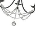 thumbnail image 3 of Golden Lighting Mirabella 3-light Chandelier in Matte Black, 3 of 5