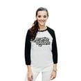 thumbnail image 2 of Practice Kindness Unisex 3/4 Sleeves Baseball Raglan T-Shirt Tee White Black 2X-Large, 2 of 4