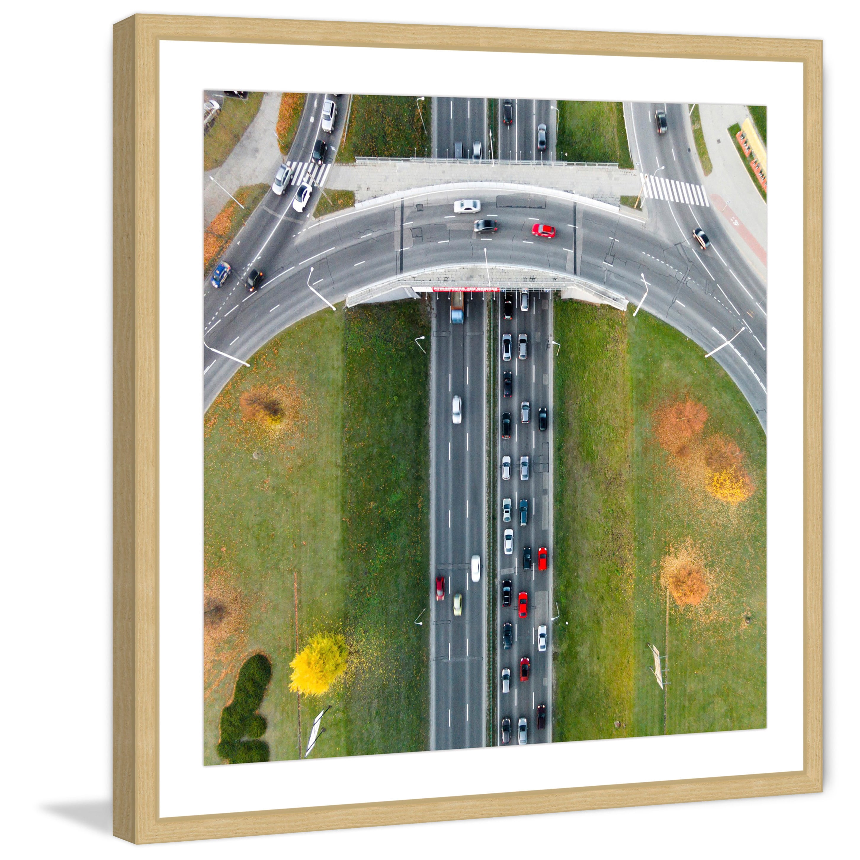 "Underpass" Framed Painting Art Print, 32.0" x 1.5"