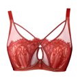 thumbnail image 3 of Sexy Full Coverage bras for women soft underwire lace Hook And Loop Push-Up Soft  Everyday Bras, 3 of 3