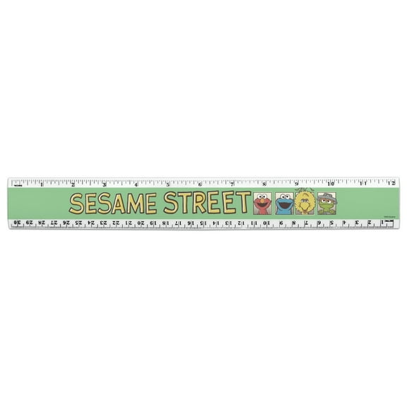 Sesame Street Vintage Comic Panels 12 Inch Standard and Metric Plastic Ruler