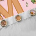 thumbnail image 4 of Manfei Brown Animals Capybara Kitchen Curtains,Cute Monogrammed M Print Black Out Curtains Pack of 2 (42x63 Each), 4 of 7