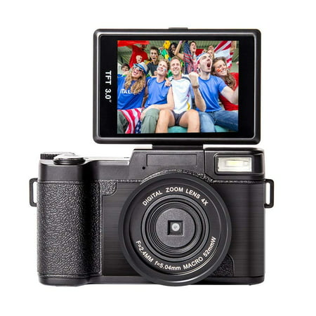 Digital Camera Vlogging Camcorder Full HD Camcorders 1080p 24.0 Megapixels Camera Include 52MM Wide Angle