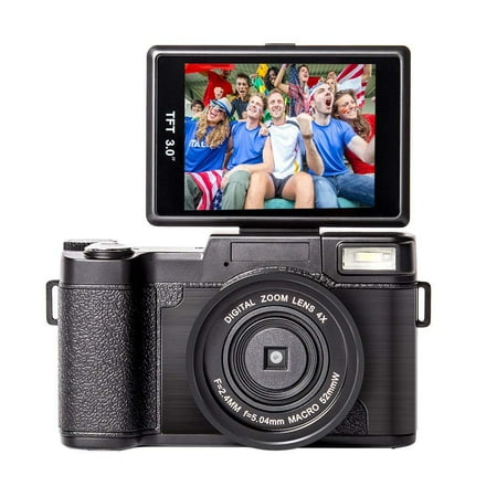 Digital Camera Vlogging Camcorder Full HD Camcorders 1080p 24.0 Megapixels Camera Include 52MM Wide Angle (Best Panasonic Camera For Vlogging)