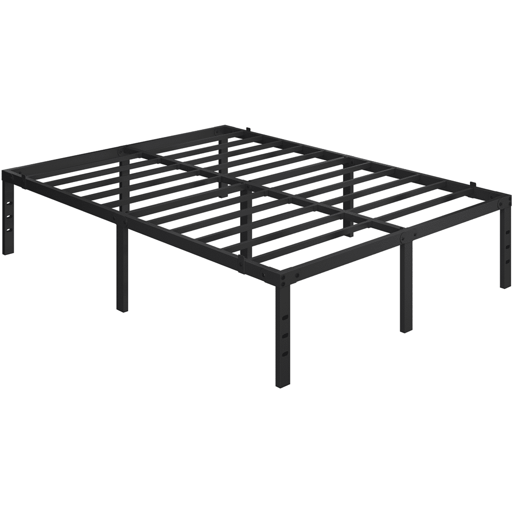 Alden Design Full Size 14'' Metal Platform Bed Frame, Black