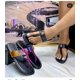 thumbnail image 2 of Chanclas con hebilla de diamante para mujer, zapatillas de playa al aire libre, sandalias de talla grande, 2023, 2 of 4