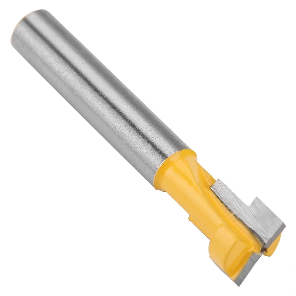 Tebru 9.52mm 3/8" T Slot Keyhole Router Bit 1/4'' Shank Woodworking