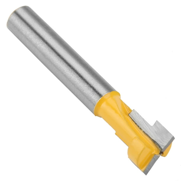 Tebru 9.52mm 3/8" T Slot Keyhole Router Bit 1/4'' Shank Woodworking