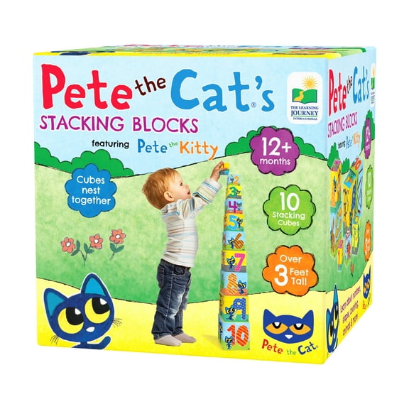 The Learning Journey Pete the Cat's Stacking Blocks featuring Pete the Kitty