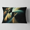 thumbnail image 2 of Designart Floating Abstract Fractal Designs - Abstract Throw Pillow - 12x20, 2 of 5