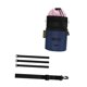 thumbnail image 2 of Portavasos para bicicleta, portabotellas, paquete frontal con almacenamiento para teléfono, manillar de bicicleta Rosa Azul, 2 of 9