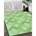 thumbnail image 3 of Ahgly Company Machine Washable Indoor Round Transitional Green Area Rugs, 7' Round, 3 of 7