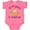 Hot Pink, variant on Inktastic 1st Fathers Day Baby Girl Girls Baby Bodysuit