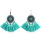 thumbnail image 1 of Granjero Gordo Pendientes étnicos bohemios, pendientes colgantes de gran tamaño para mujeres y damas (verde), 1 of 4