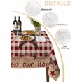 thumbnail image 2 of Country Star Farm Table Cloth, Farmhouse Plaid Texas Vintage Fruit Waterproof Tablecloth for Rectangle Tables, Reusable Washable Fabric Table Cover for Restaurant Kitchen Dining Tables 54"x108", 2 of 6