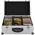 thumbnail image 1 of vidaXL CD Case for 60 CDs Aluminium ABS Silver, 1 of 5