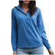 thumbnail image 1 of Camisa de manga larga de Color sólido informal a la moda para mujer, chaqueta, blusa, cárdigan con botones, camisa de manga larga, Tops Pompotops  FGAJ20780, 1 of 9
