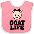 thumbnail image 3 of Inktastic Goat Life Boys or Girls Baby Bib, 3 of 4