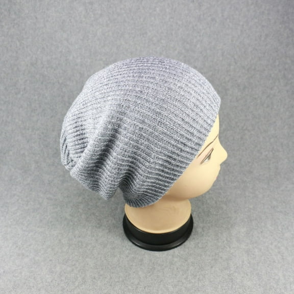 WHAMVOX Warm Knit Woolen Beanie Hat for Keeping Head Warm in Fashionable Fit for Men and Women Light Grey