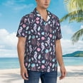 thumbnail image 5 of Daiia Watercolor Marine Animals Hawaiian Shirt for Men Gentle Cotton Regular Short Sleeve Casual-3X-Large, 5 of 9