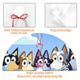 thumbnail image 4 of Zufioo Bluey Print Christmas Tree Skirt, Thickened Christmas Tree Apron, Christmas and Halloween Holiday Decorations-30", 4 of 7