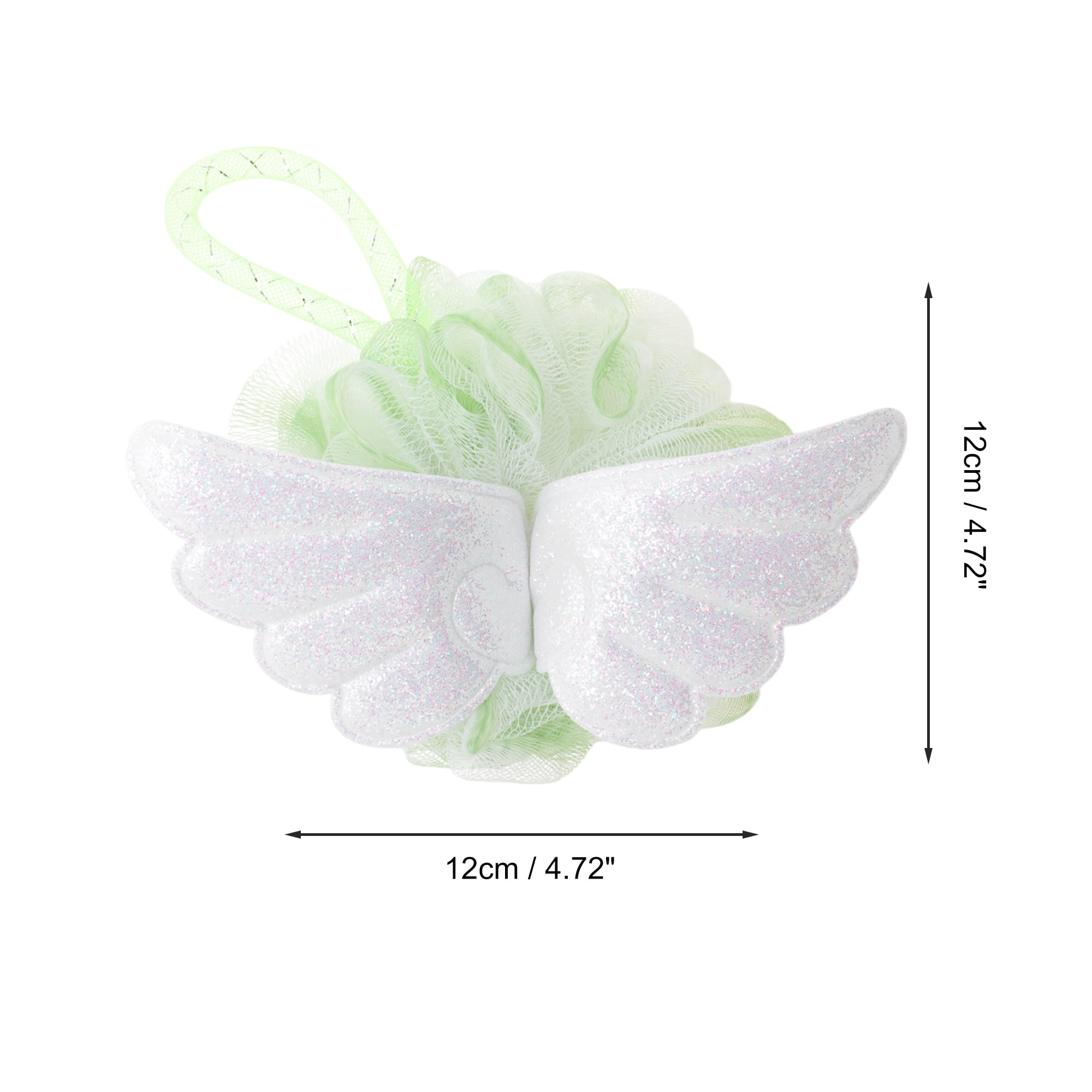 Unique Bargains Wings Bath Shower Loofah Sponge 1 Pc Green