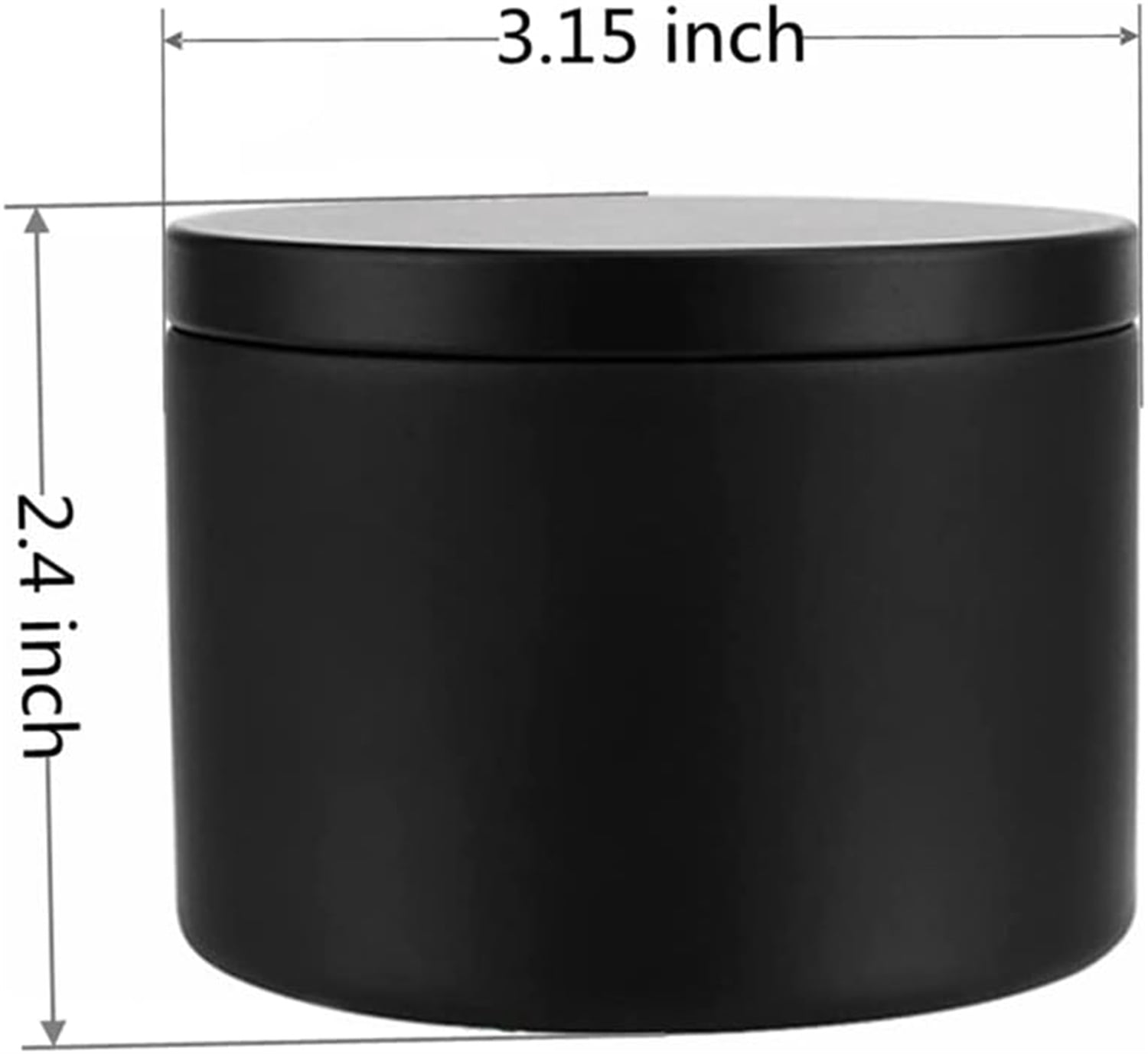 Candle Tins,Bexikou 10 Pack 8oz Candle Tins for Making Candles,Candle Jars with Lids,Candle Containers for DIY Candle Making,Black Candle Tins,Empty Candle Jars for Making Candles (Black-8 oz)