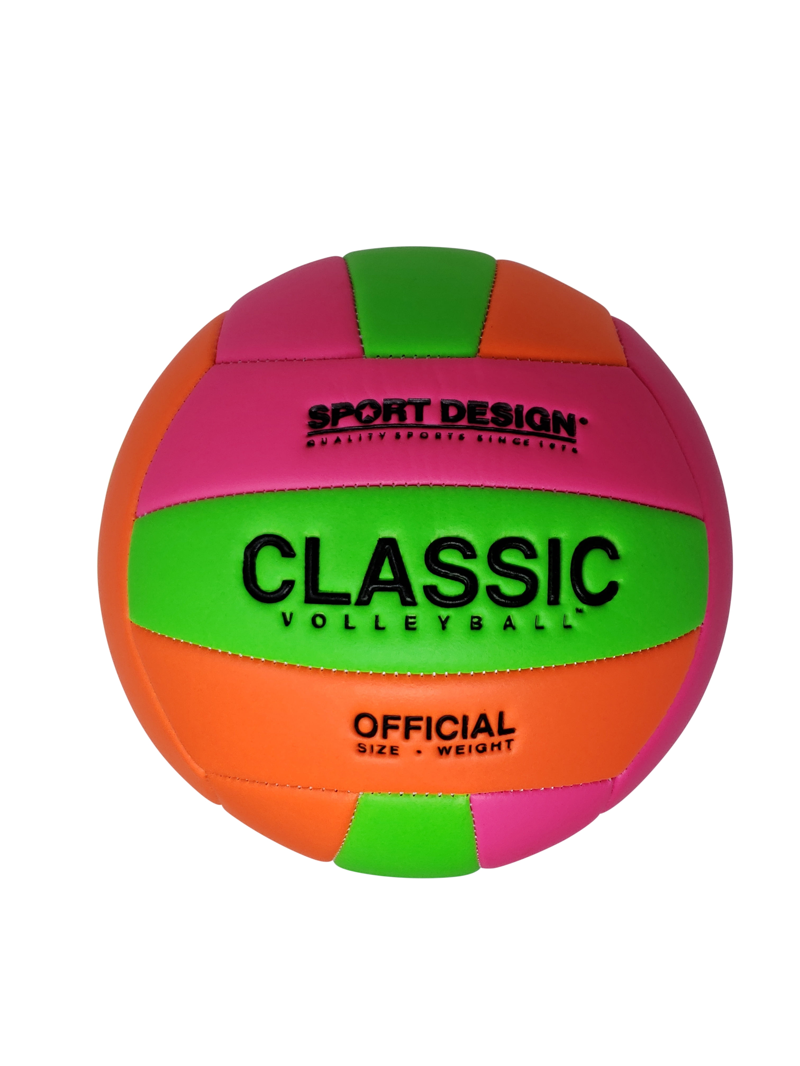Seasonal Supply Co. Official Size 5 Neon Volleyball for Indoor and Outdoor Play